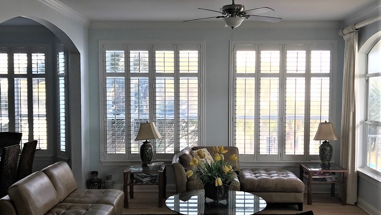 Philadelphia living room shutters